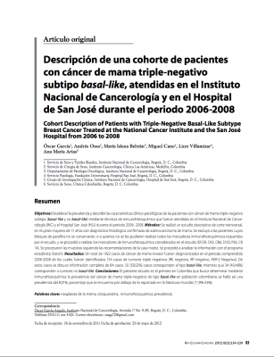 Estudio Basal-like 2012